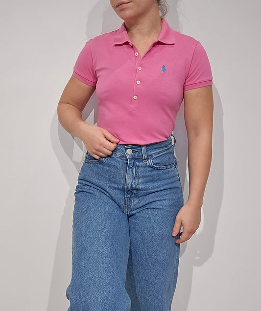 Polo en coton rose - XS
