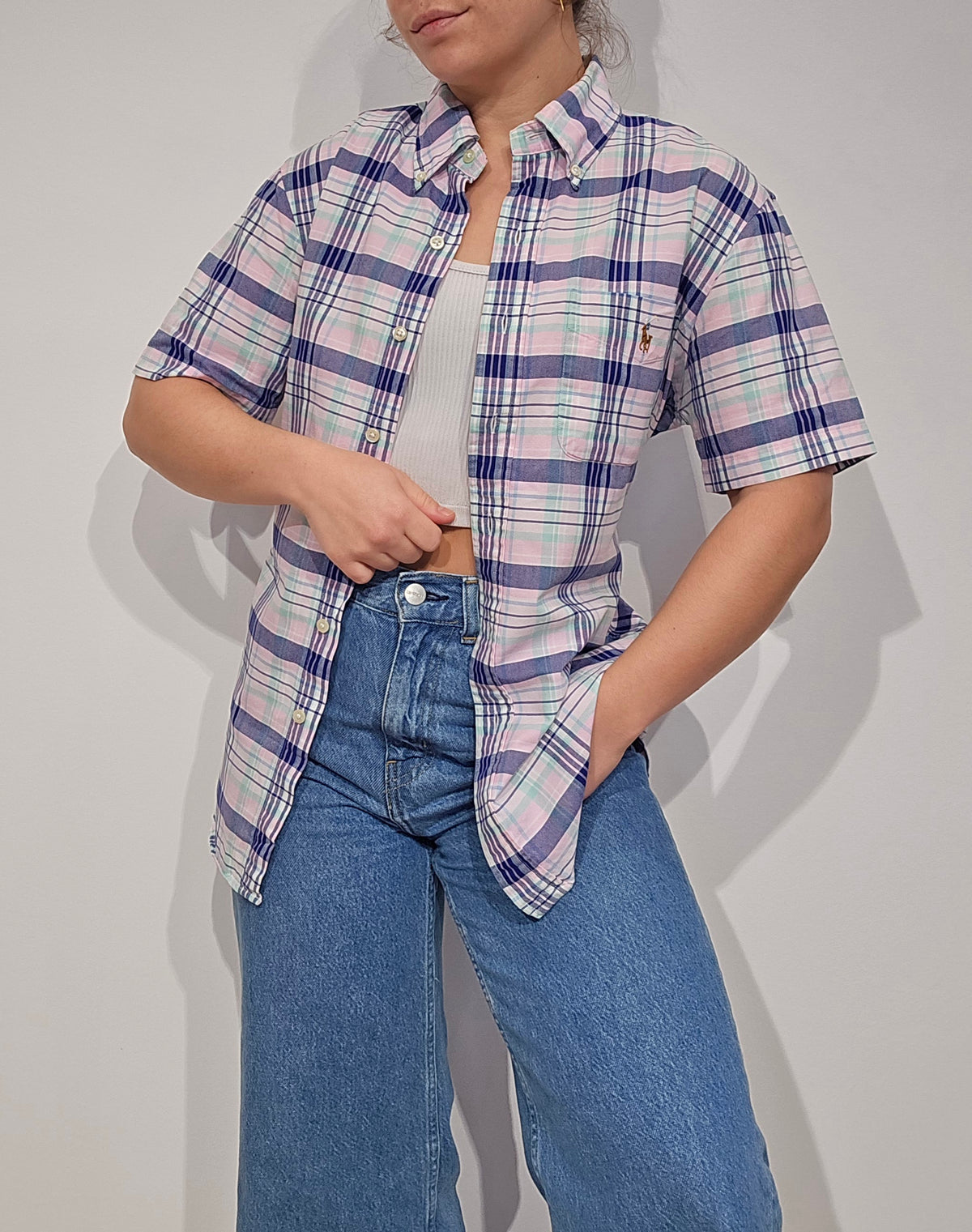 Chemise à carreaux - S