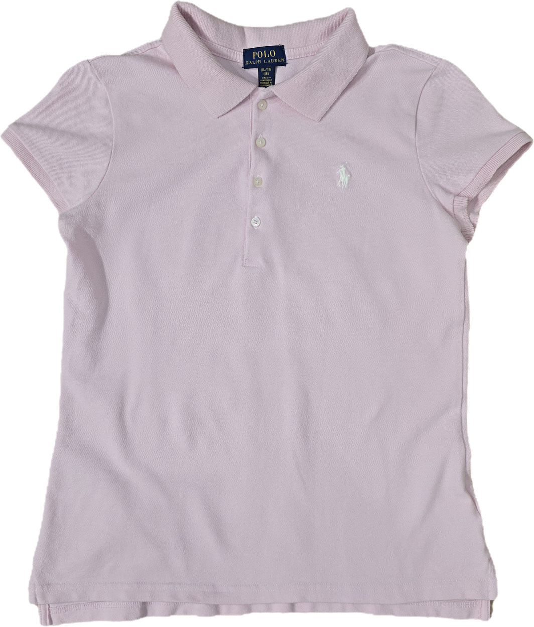 Polo en coton rose clair - XS