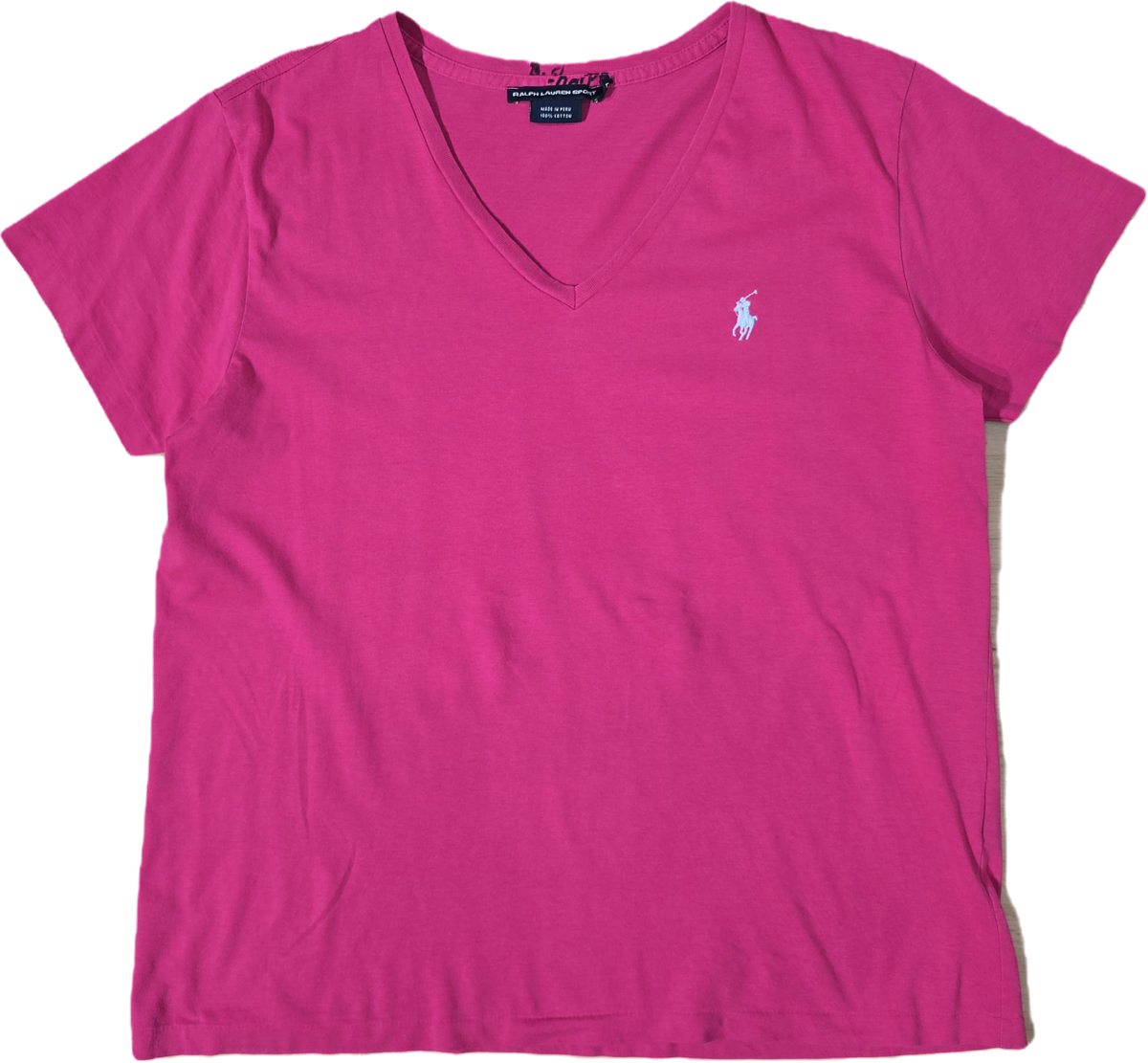 Tee-shirt en coton rose fushia - M/L