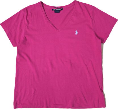 Tee-shirt en coton rose fushia - M/L