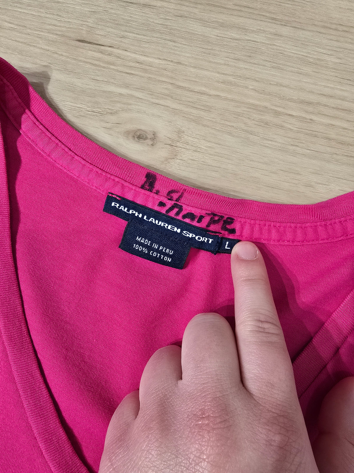 Tee-shirt en coton rose fushia - M/L