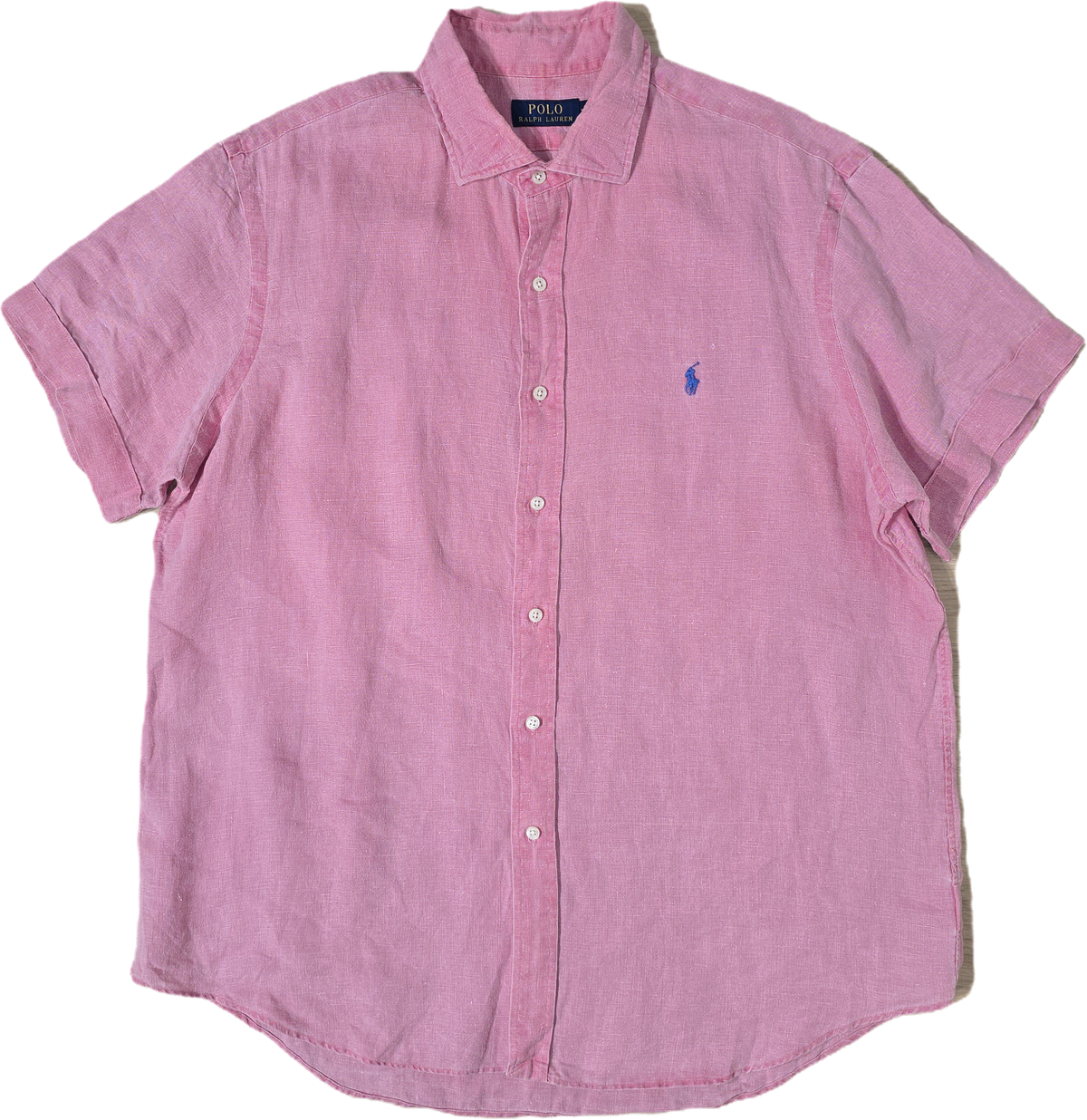 Chemise en lin rose - XL