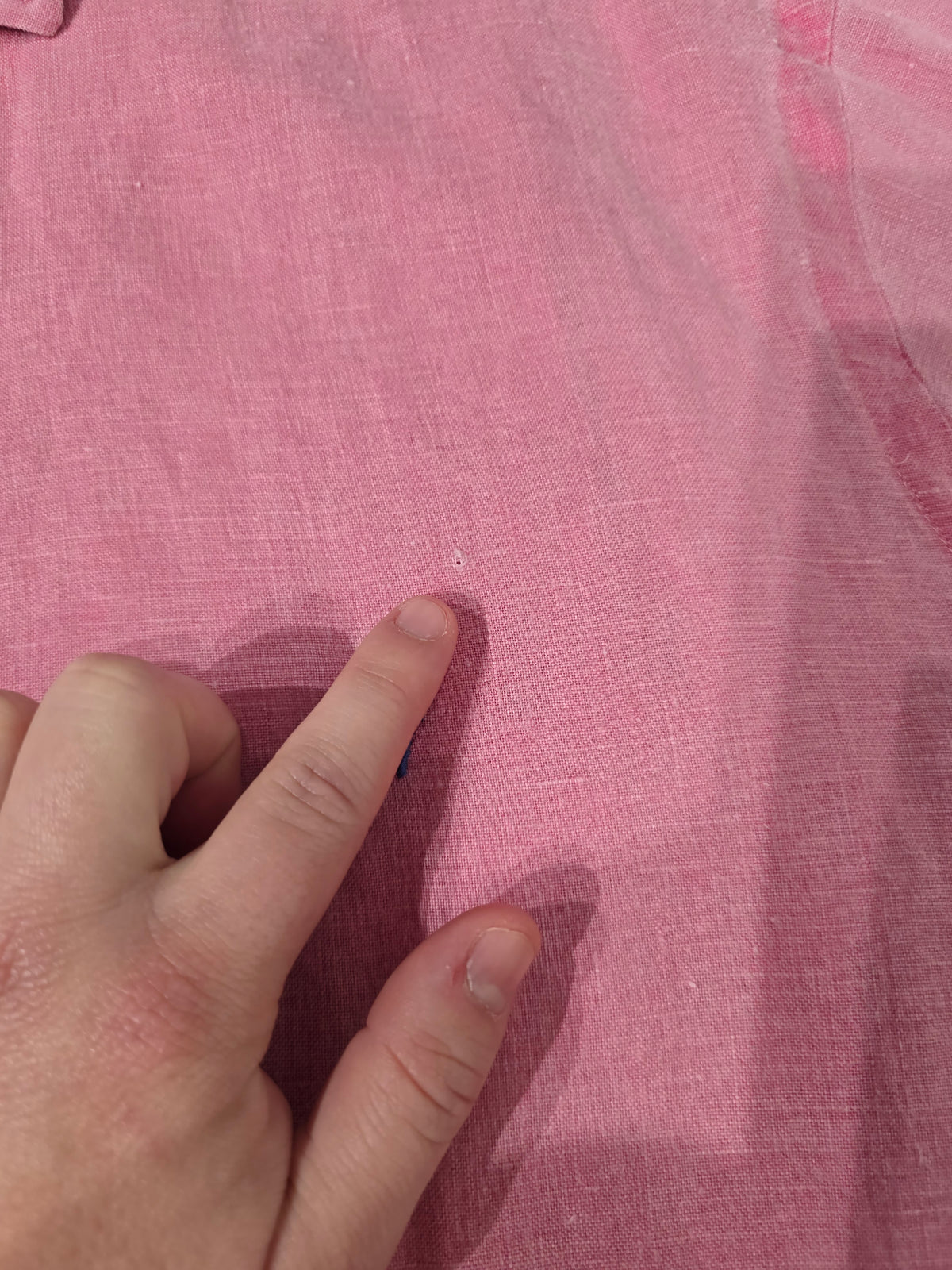 Chemise en lin rose - XL