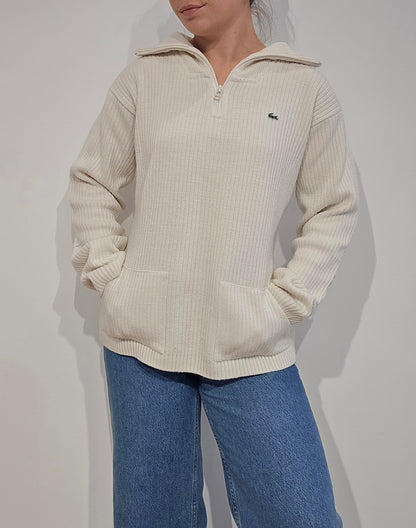 Pull camionneur blanc vintage des années 90' - M