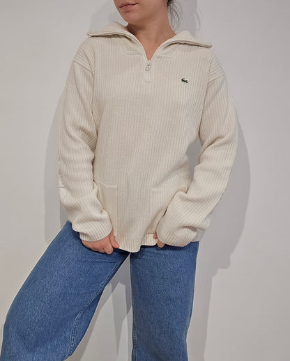 Pull camionneur blanc vintage des années 90' - M
