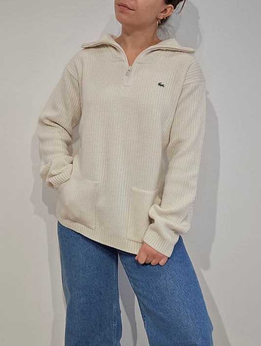 Pull camionneur blanc vintage des années 90' - M