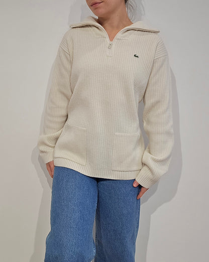 Pull camionneur blanc vintage des années 90' - M