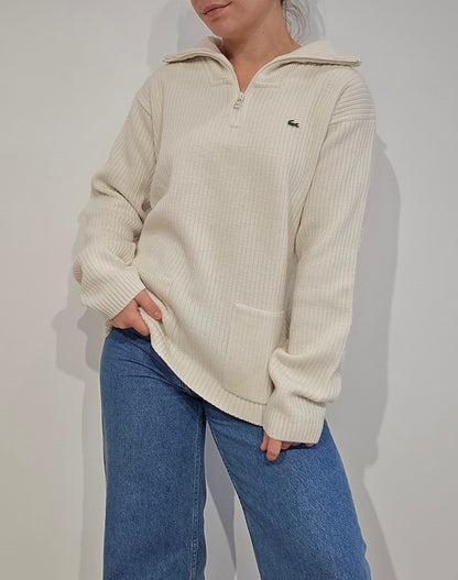 Pull camionneur blanc vintage des années 90' - M