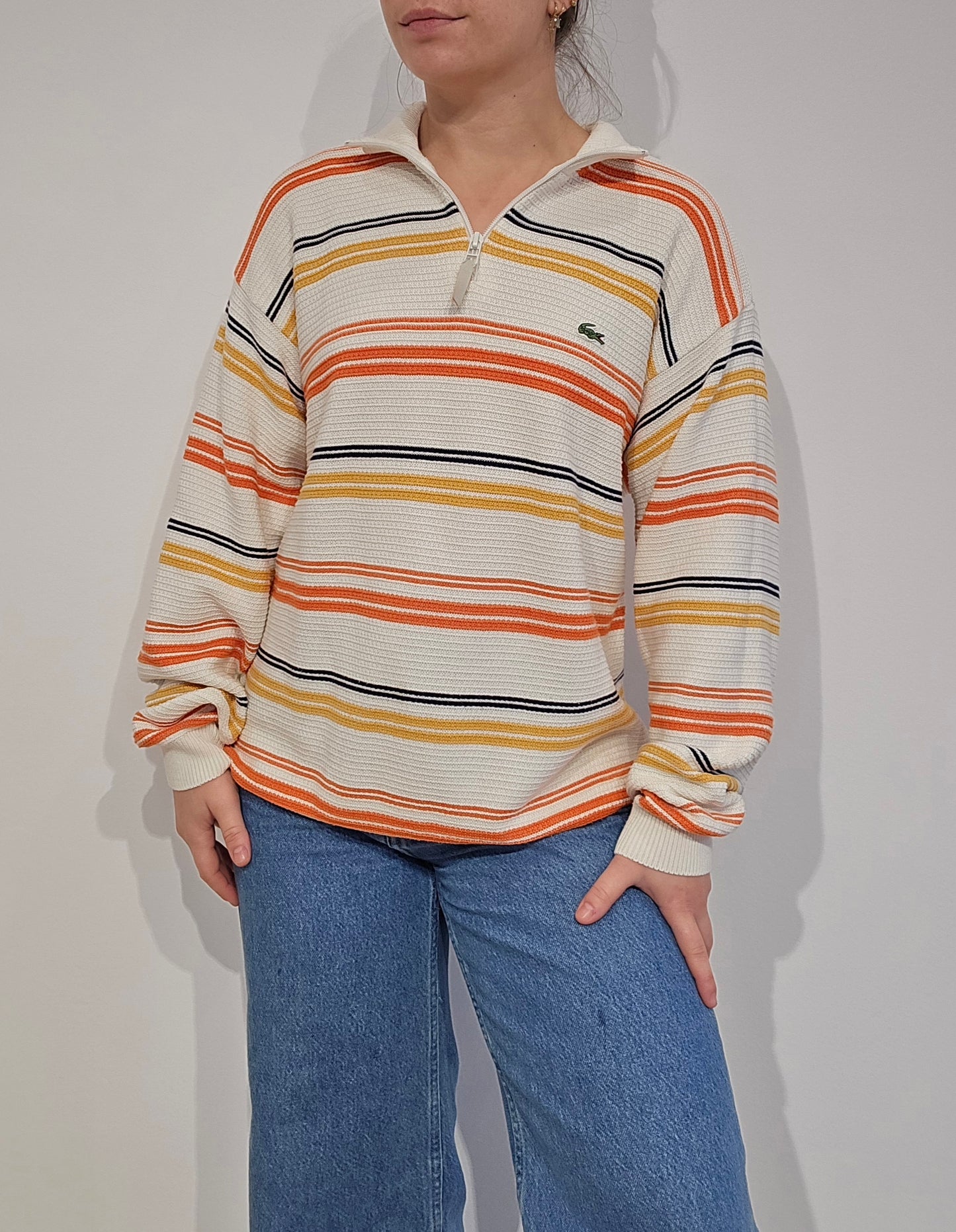 Pull camionneur à rayures des années 90' - M