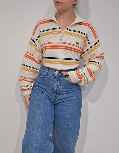 Pull camionneur à rayures des années 90' - M