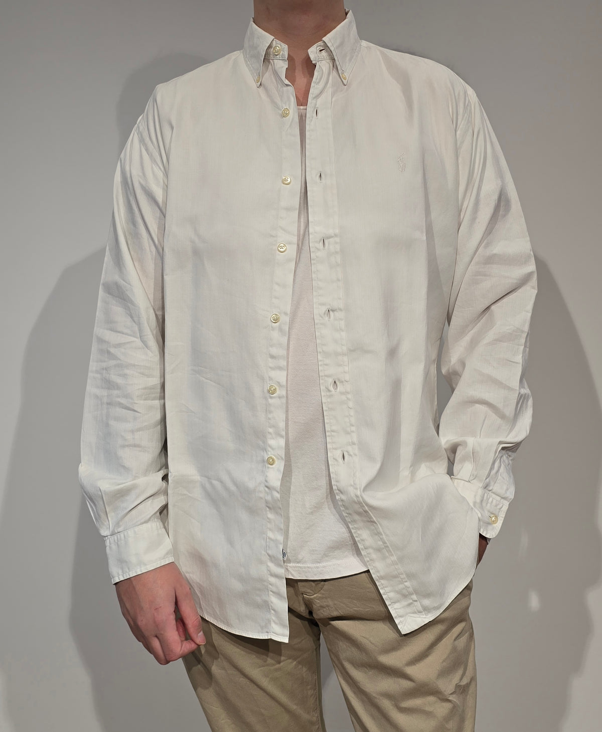 Chemise en coton blanc Yarmouth - XL