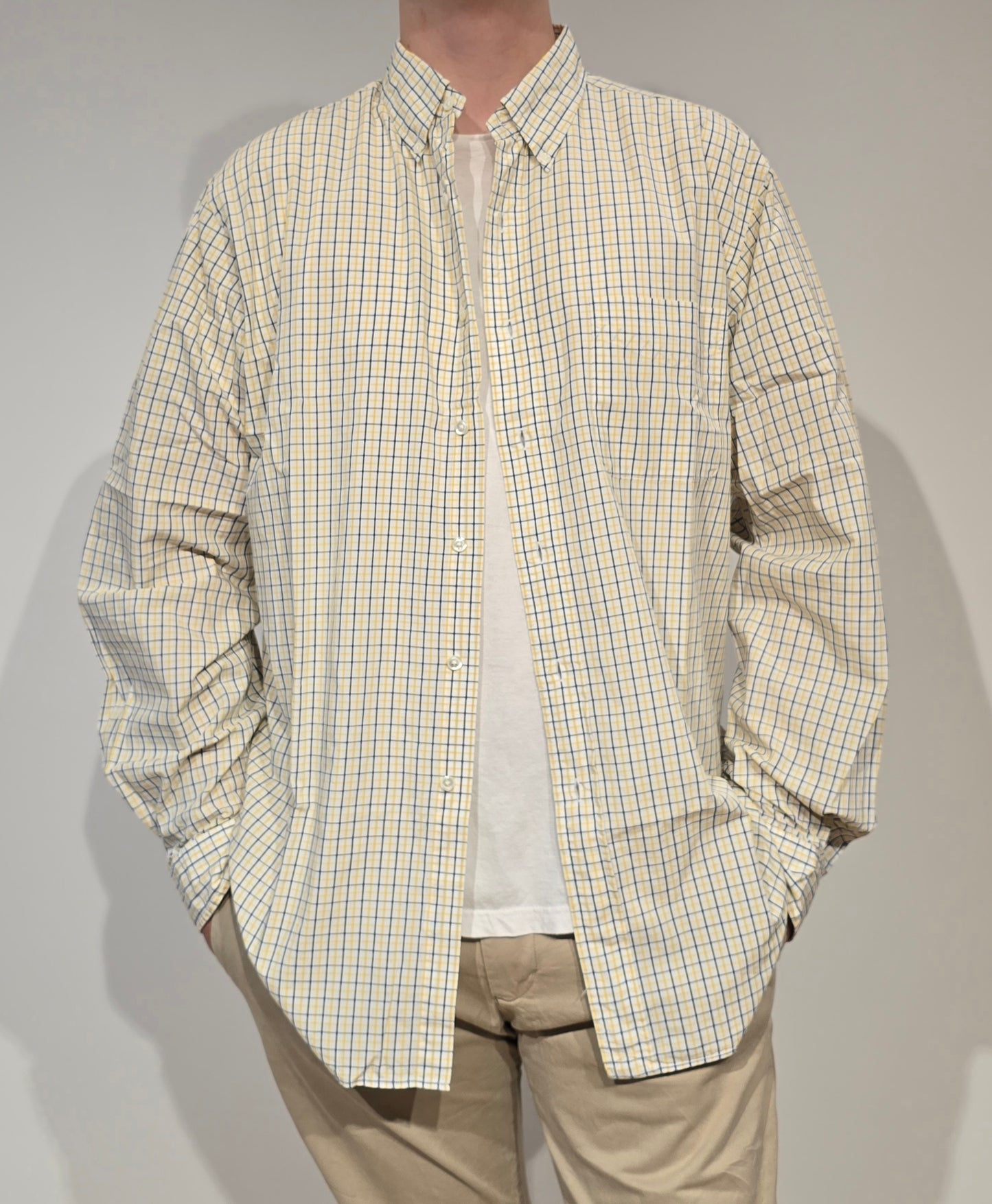 Chemise en coton à carreaux - XL