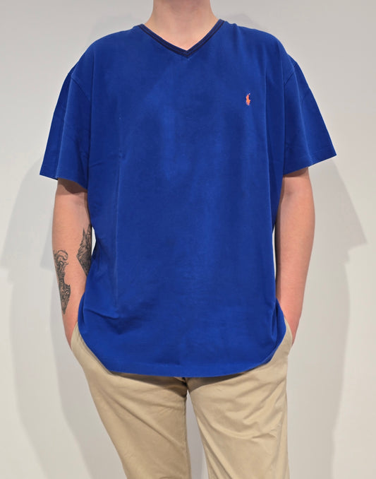 Tee-shirt en coton bleu - XXL