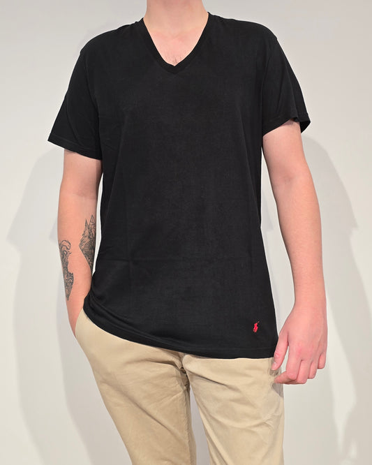 Tee-shirt classic fit en coton noir - L