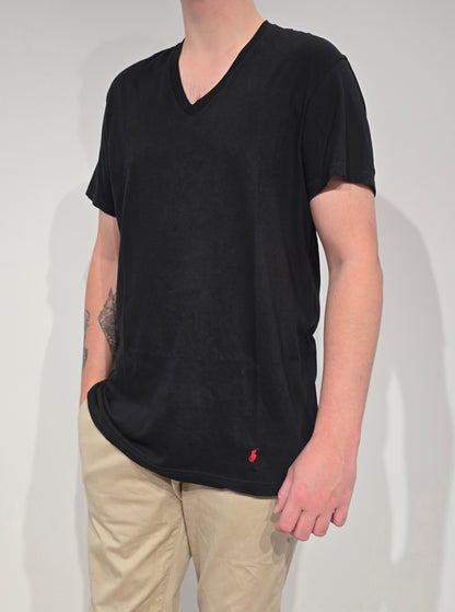 Tee-shirt classic fit en coton noir - L