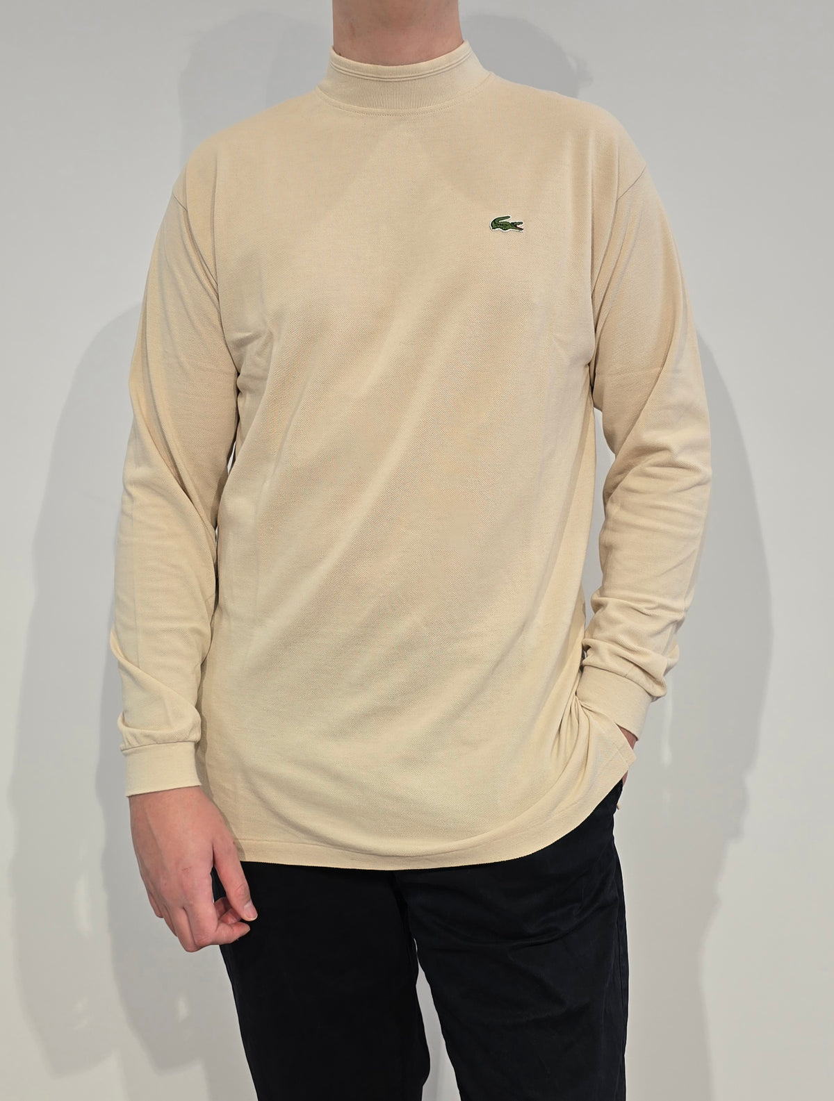 Pull col cheminée beige - L/XL