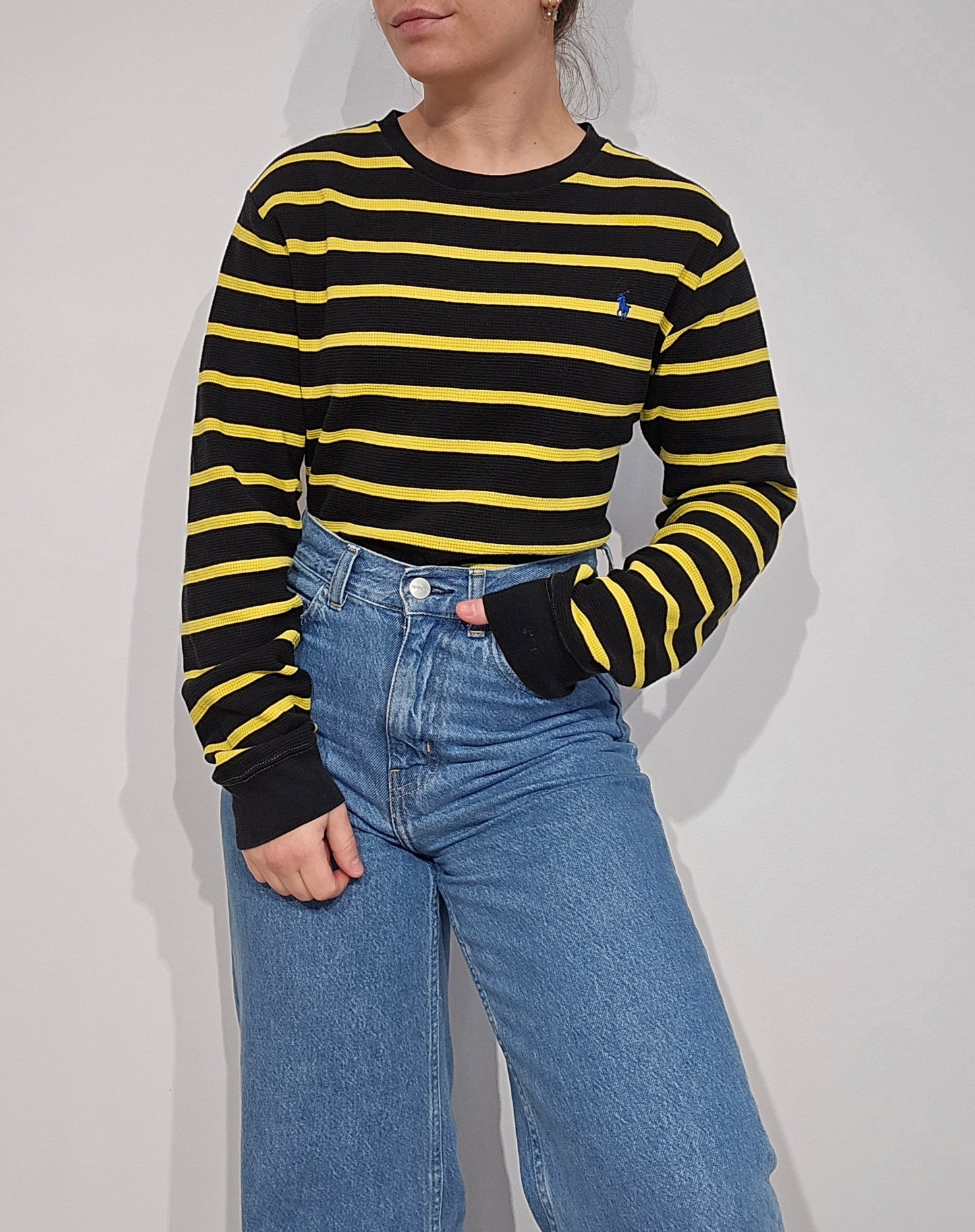 Pull à rayures jaunes et noires - XS/S