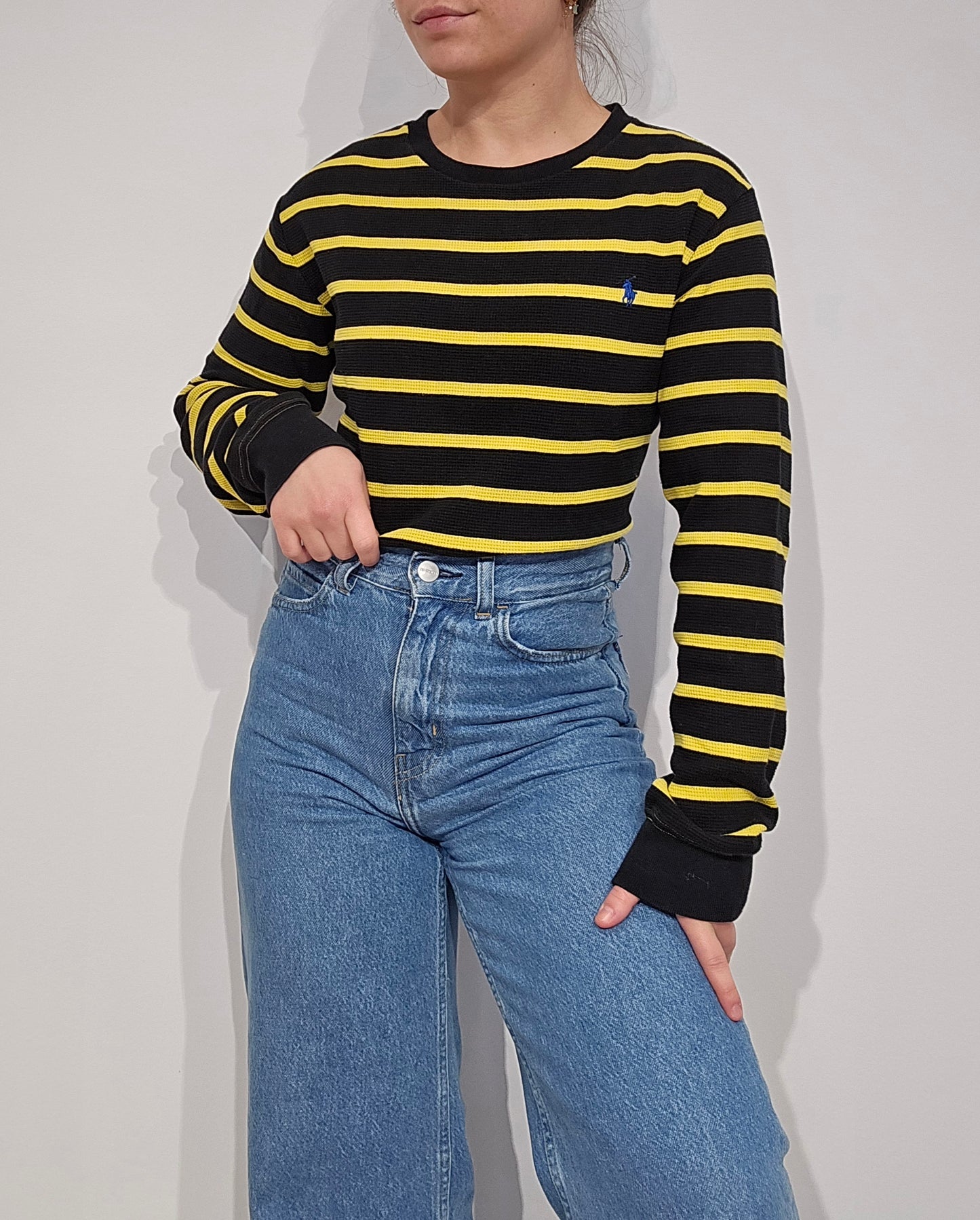 Pull à rayures jaunes et noires - XS/S
