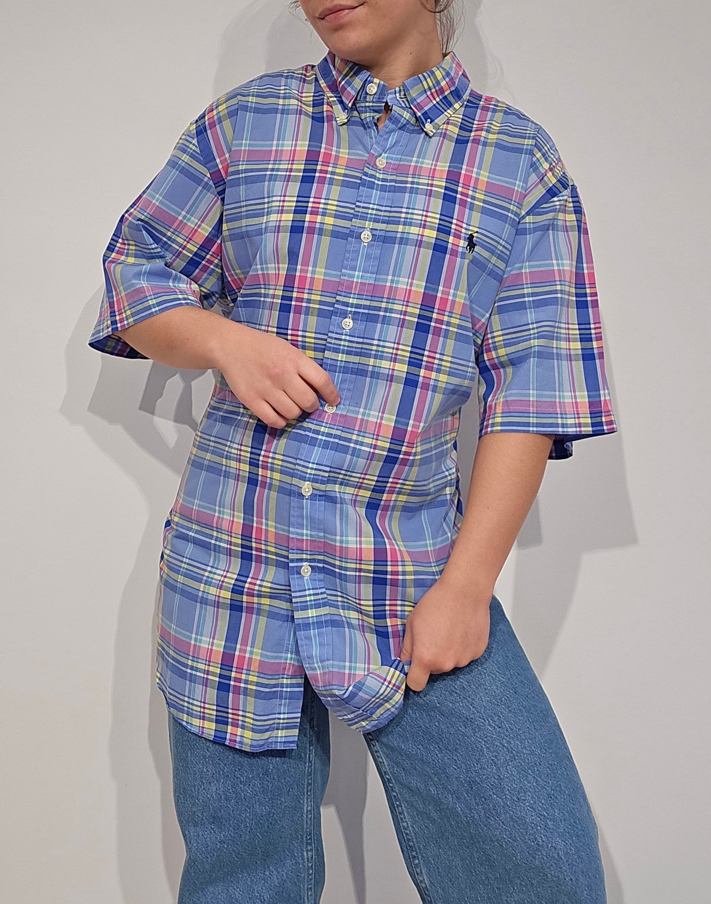 Chemise à carreaux multicolore - L