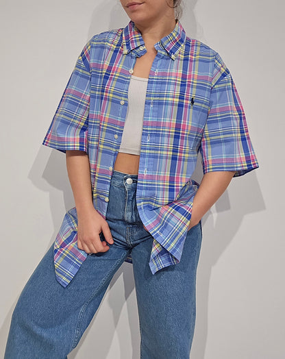 Chemise à carreaux multicolore - L