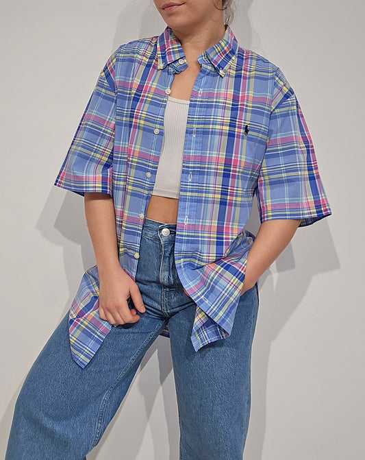 Chemise à carreaux multicolore - L