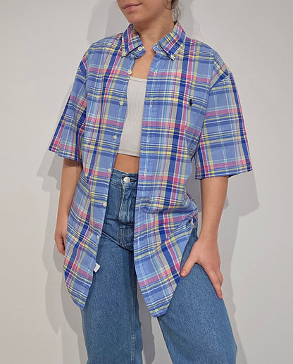 Chemise à carreaux multicolore - L