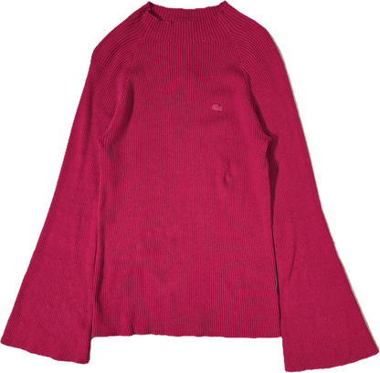 Pull framboise à manches évasées - M/L