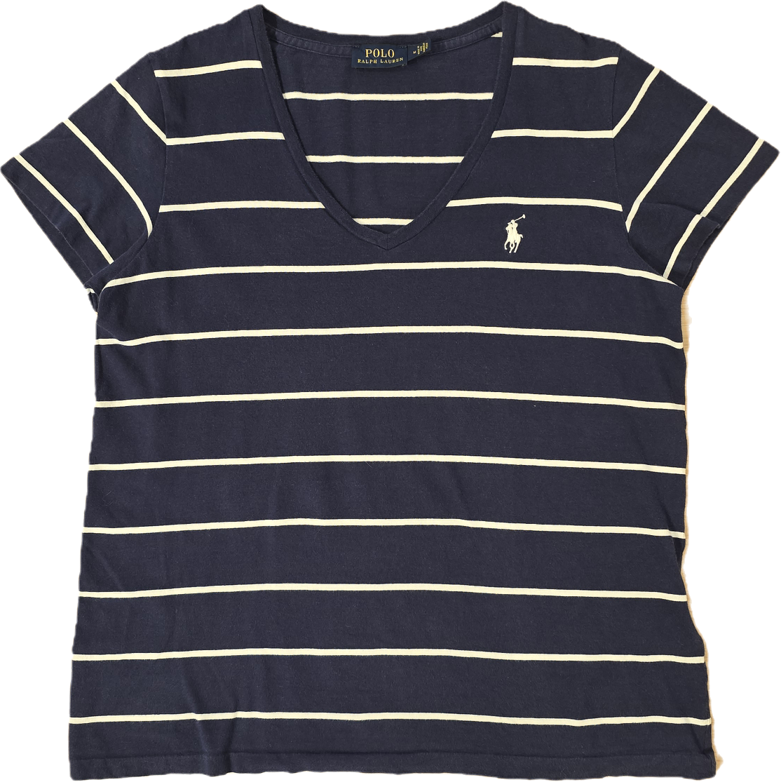 Tee-shirt col V marinière - S/M