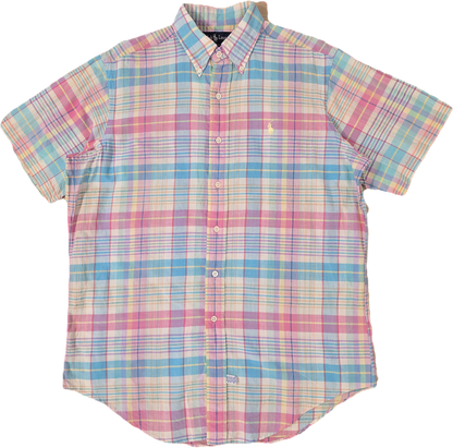 Chemise à carreaux pastel - M
