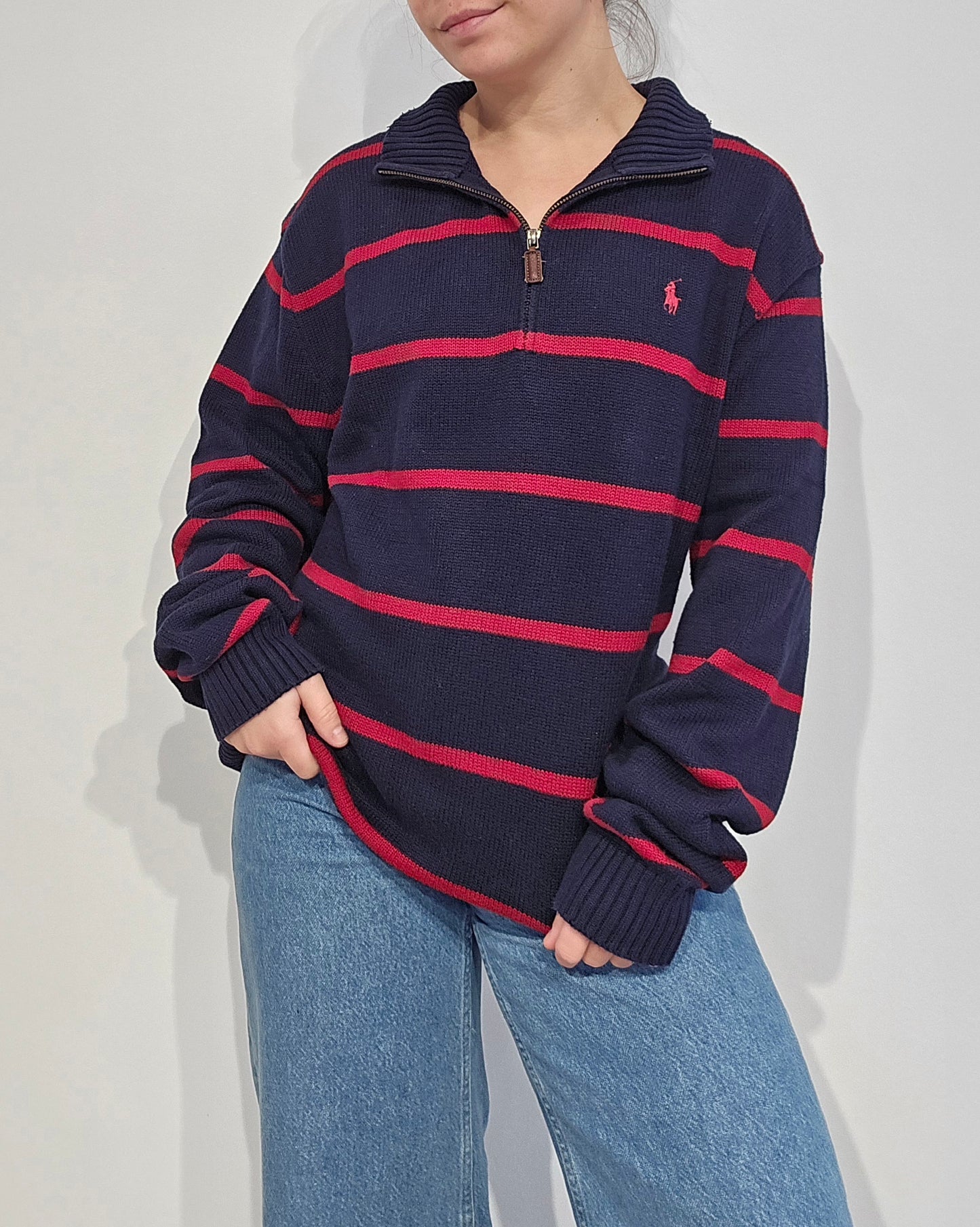 Pull camionneur à rayures - XL