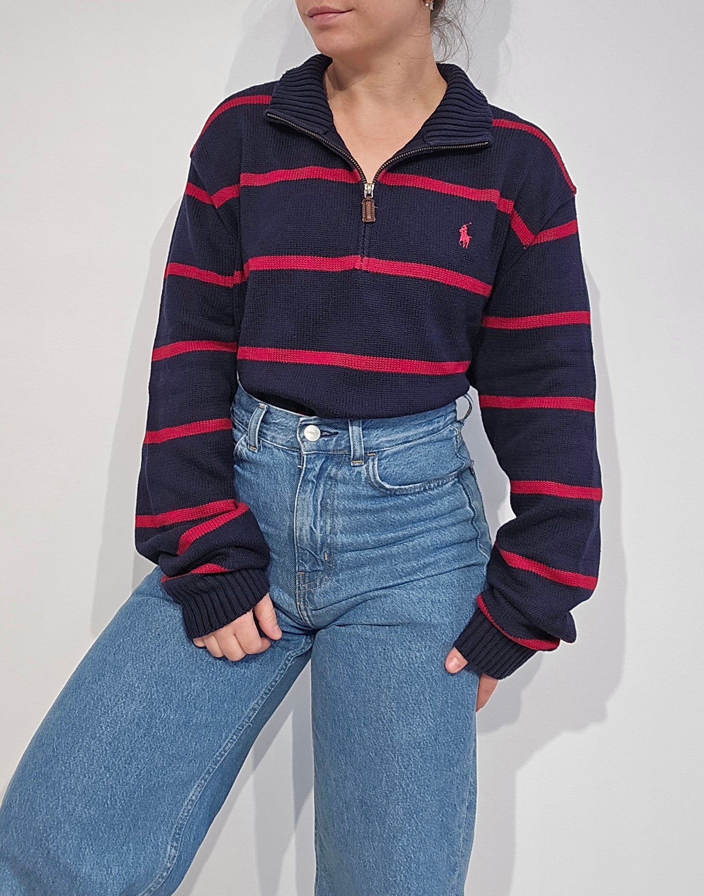 Pull camionneur à rayures - XL