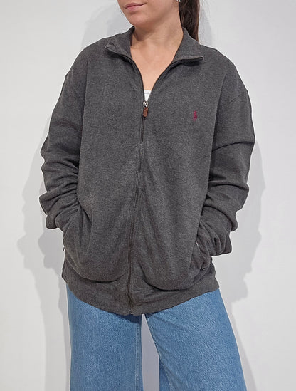 Veste en coton gris - L