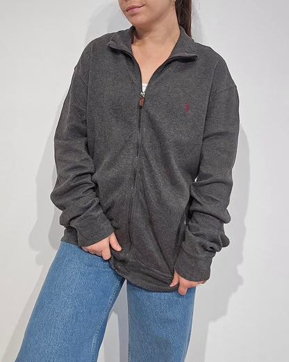 Veste en coton gris - L