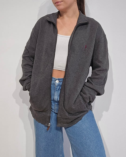 Veste en coton gris - L