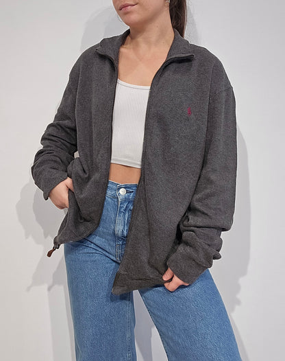 Veste en coton gris - L