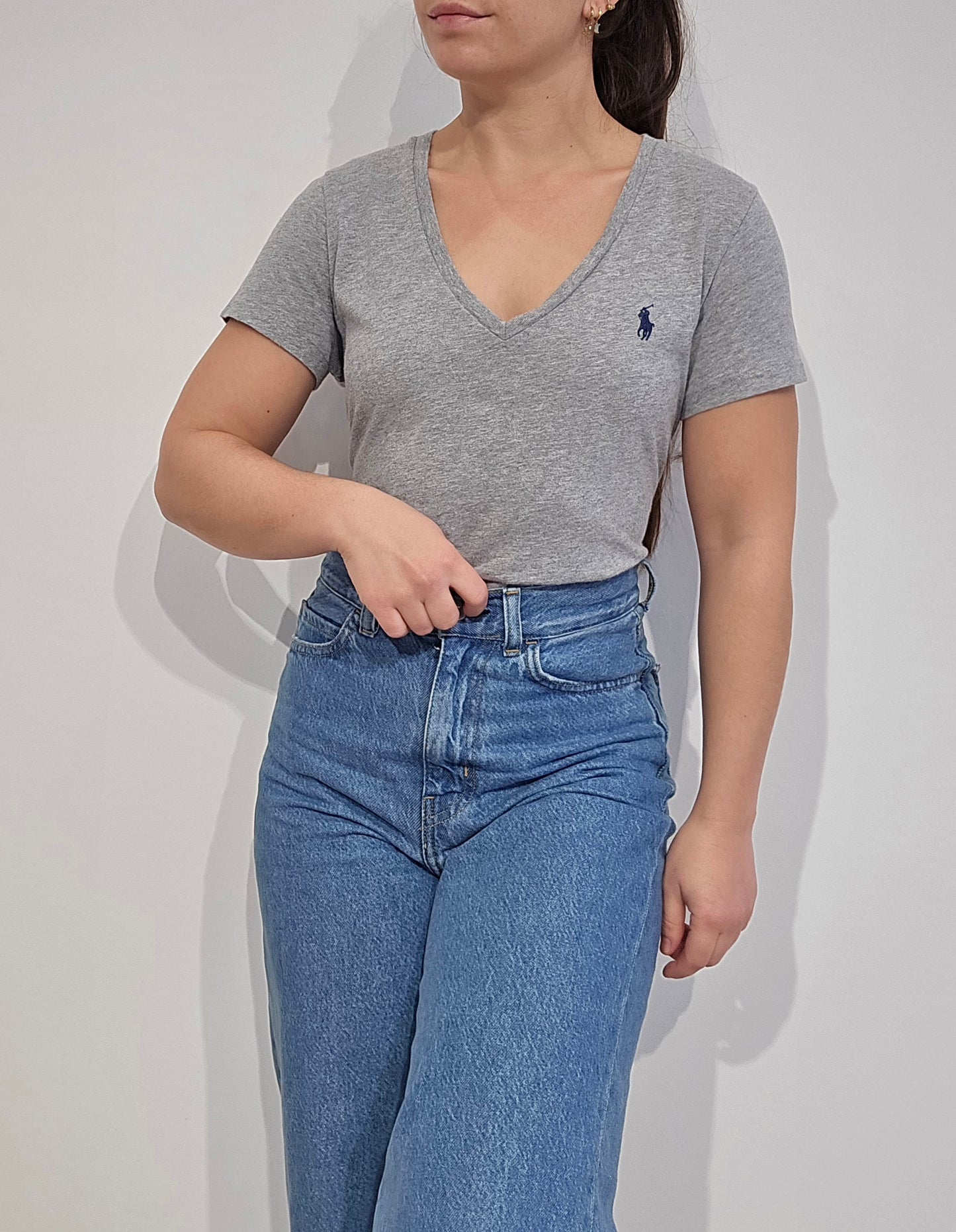 Tee-shirt en coton gris - S/M