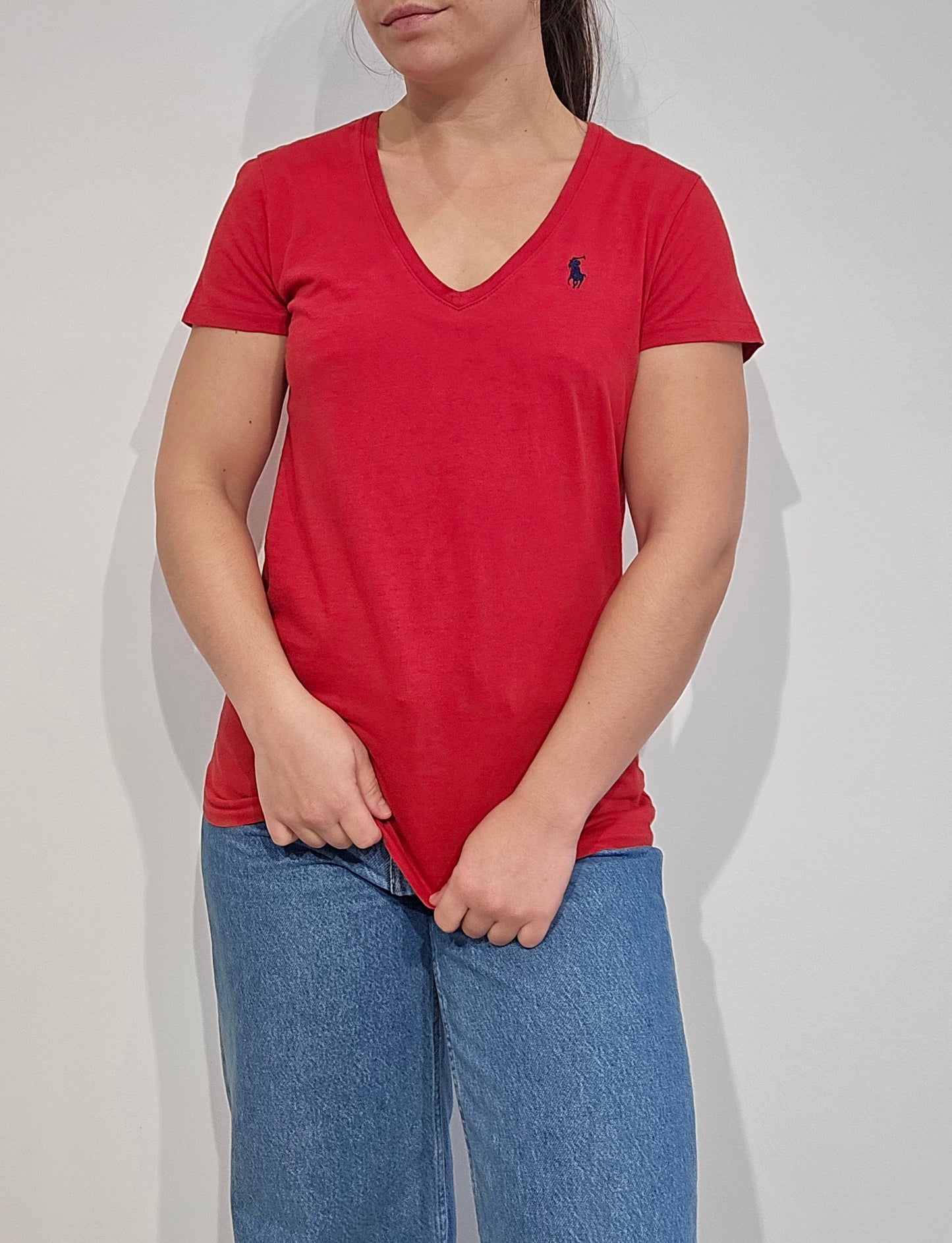 Tee-shirt en coton rouge - S