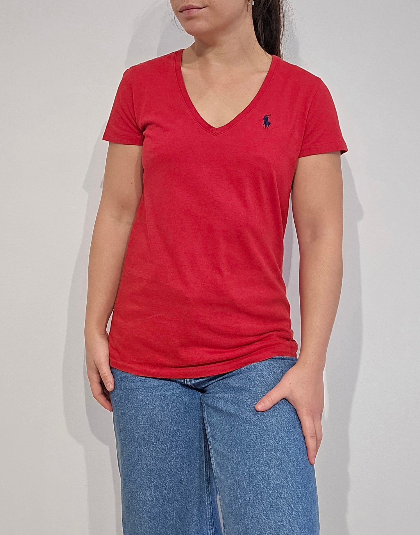 Tee-shirt en coton rouge - S