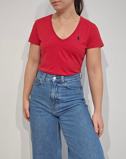 Tee-shirt en coton rouge - S