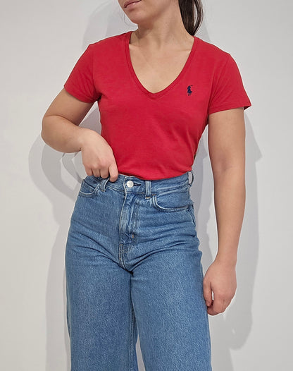 Tee-shirt en coton rouge - S