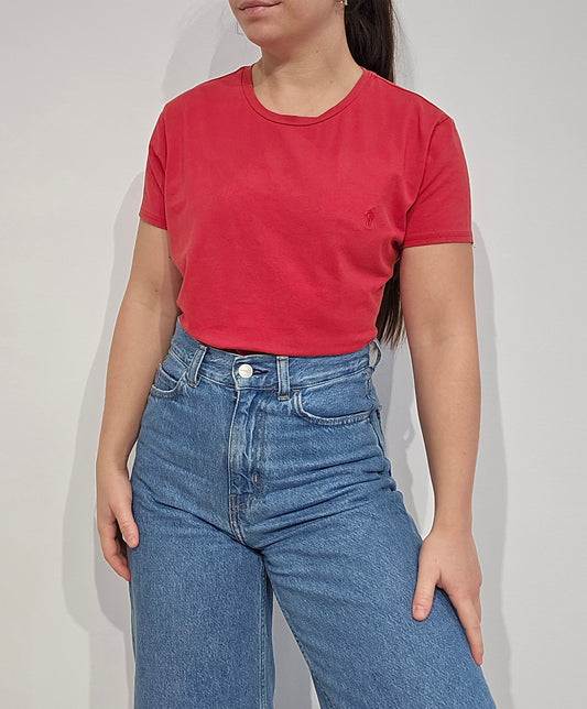 Tee-shirt en coton rouge - S