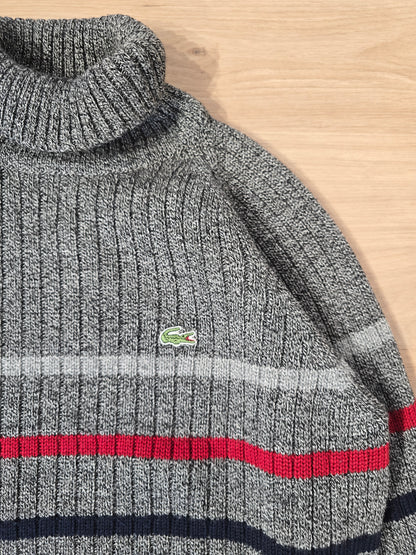 Pull col roulé gris vintage des années 90' - S