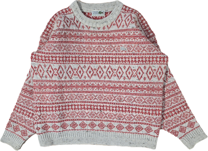 Pull en laine à motifs des années 80' fabriqué en Espagne - S