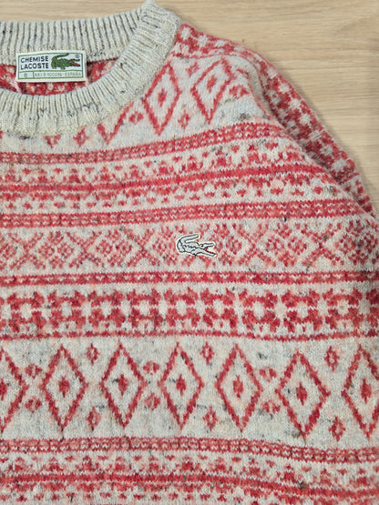 Pull en laine à motifs des années 80' fabriqué en Espagne - S