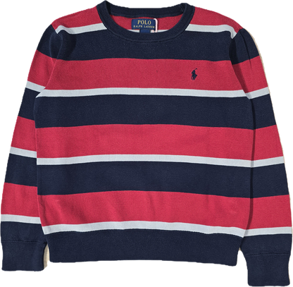 Pull en coton à rayures rouges - XS