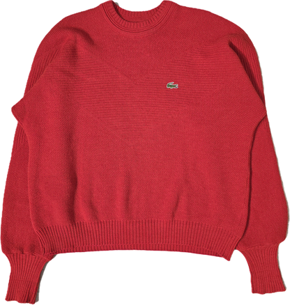 Pull vintage rouge des années 80' fabriqué en France - M