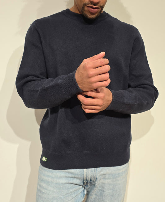 Pull Lacoste Live! maille épaisse marine, chaud et élégant - M