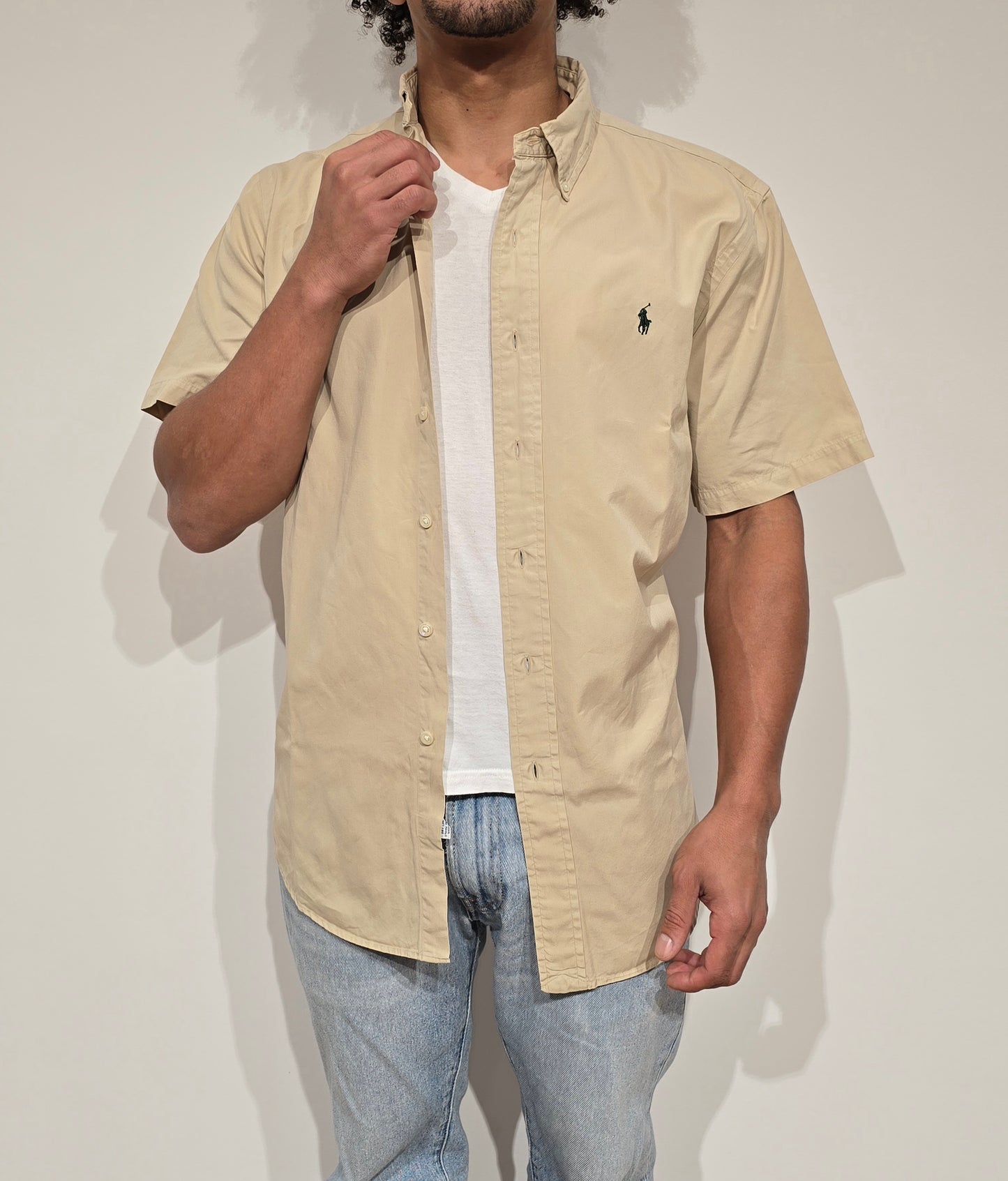 Chemise custom fit camel - M/L