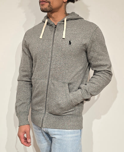Veste en coton gris mélangé - S